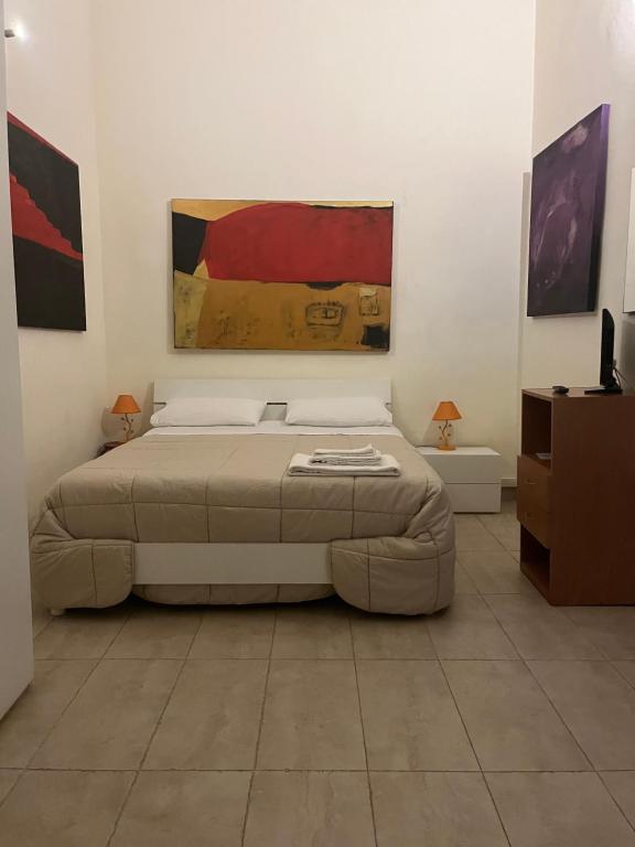 Postel nebo postele na pokoji v ubytování Salento b&b Trepuzzi