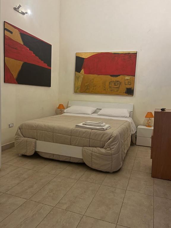 Postel nebo postele na pokoji v ubytování Salento b&b Trepuzzi