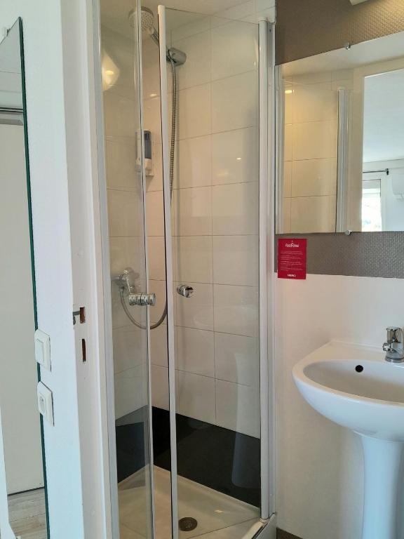 Koupelna v ubytování Fasthotel Narbonne