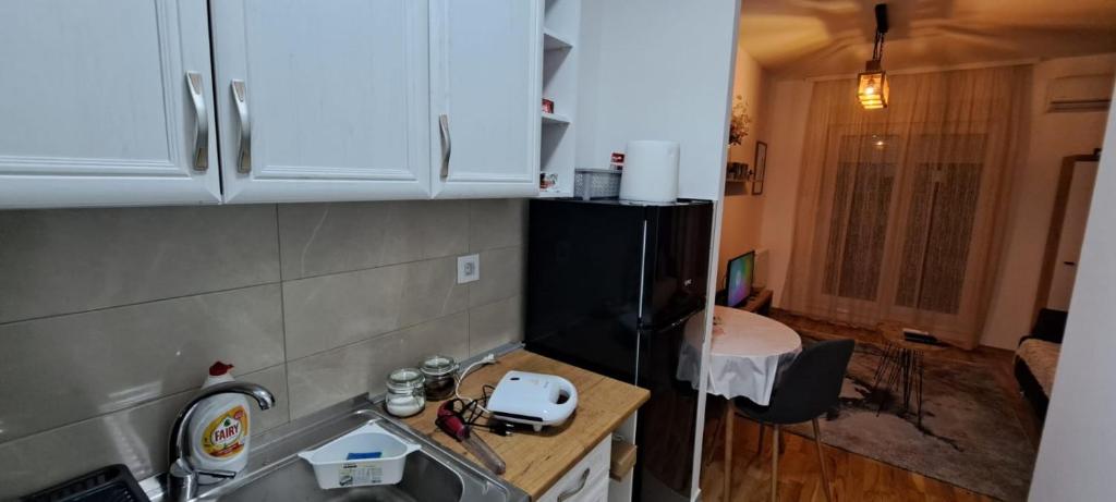 Kuchyň nebo kuchyňský kout v ubytování Amethyst