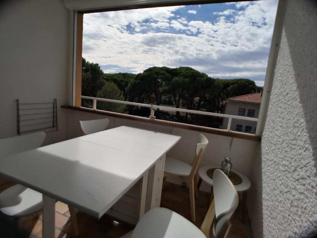 Balkon lub taras w obiekcie Duplex Hyères Port