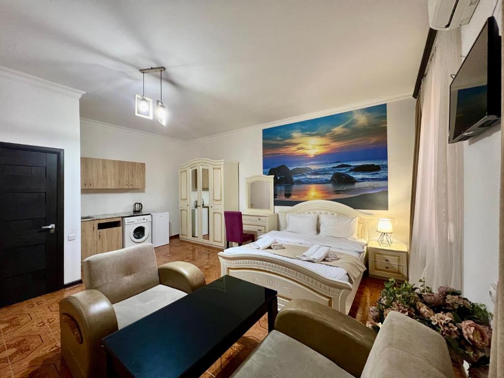 Köök või kööginurk majutusasutuses Family Hotel