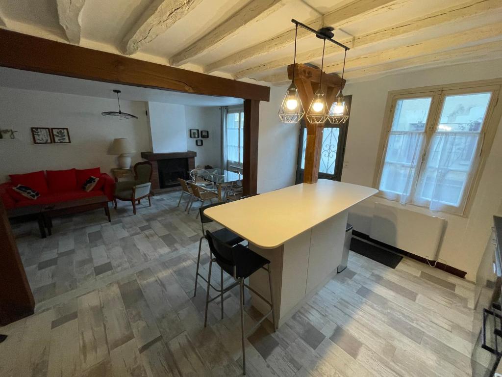 Posezení v ubytování La Maison de Marion