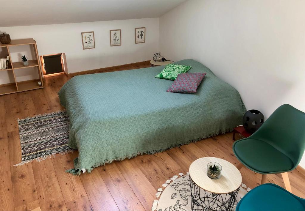 Postel nebo postele na pokoji v ubytování Le Relais des Bouziges