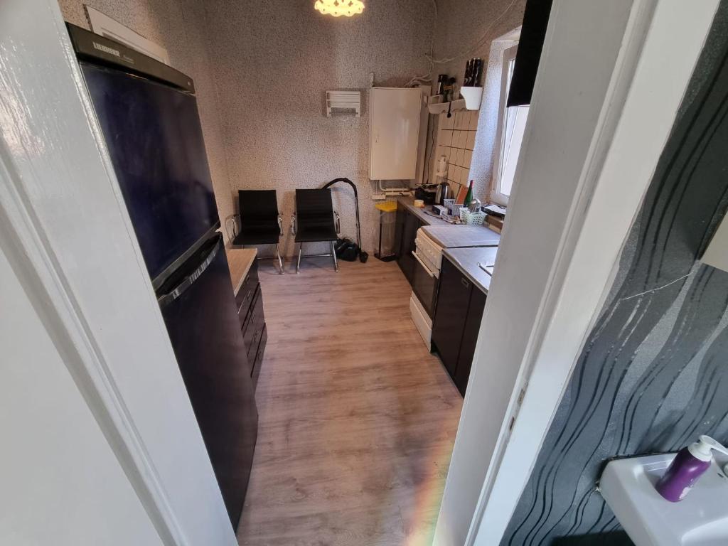 Kuchyň nebo kuchyňský kout v ubytování Ferienwohnung Plötzky