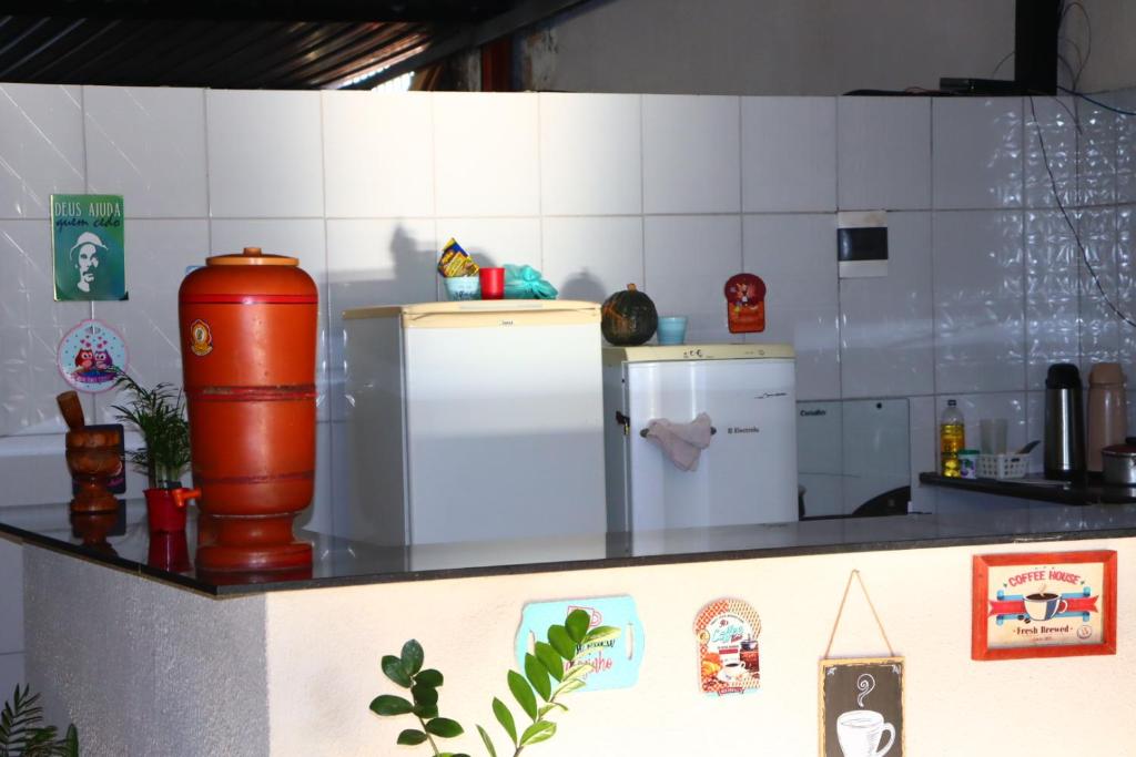 Kuchyň nebo kuchyňský kout v ubytování Hostel FreeWay
