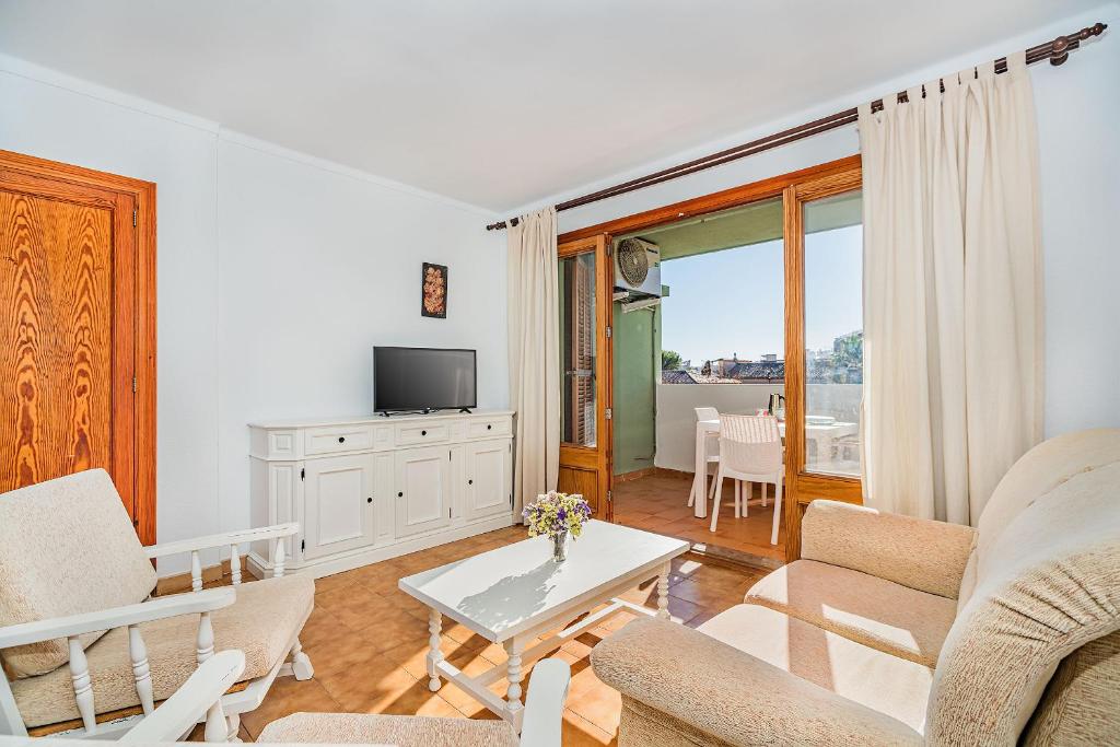 TV a/nebo společenská místnost v ubytování Apartamentos Bressol