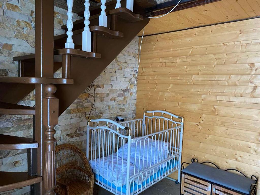 Postel nebo postele na pokoji v ubytování Шепіт річки