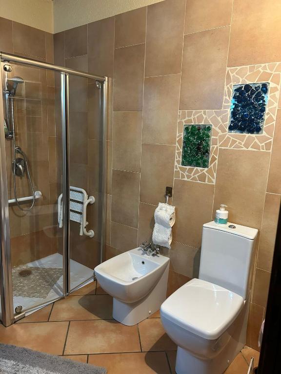 Kúpeľňa v ubytovaní Cascina Merlanetta