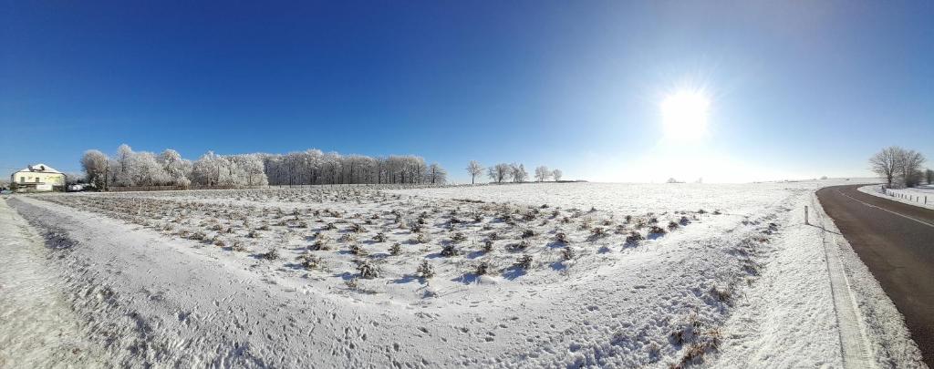 Le Sentier des Lavandes v zimě