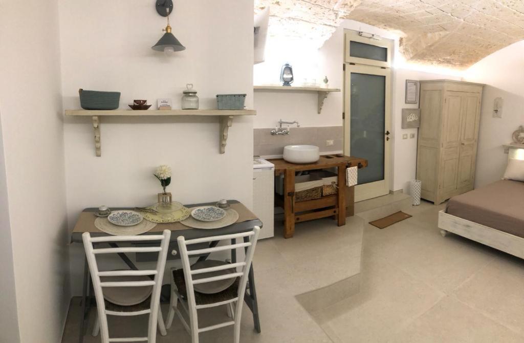 Kuchyň nebo kuchyňský kout v ubytování Sacratum B&B Suite Spa