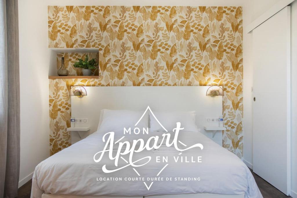 Posteľ alebo postele v izbe v ubytovaní Le Maleville - Appartements de Standing