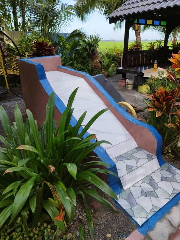 Zahrada ubytování Kubang Sepat HomeStay