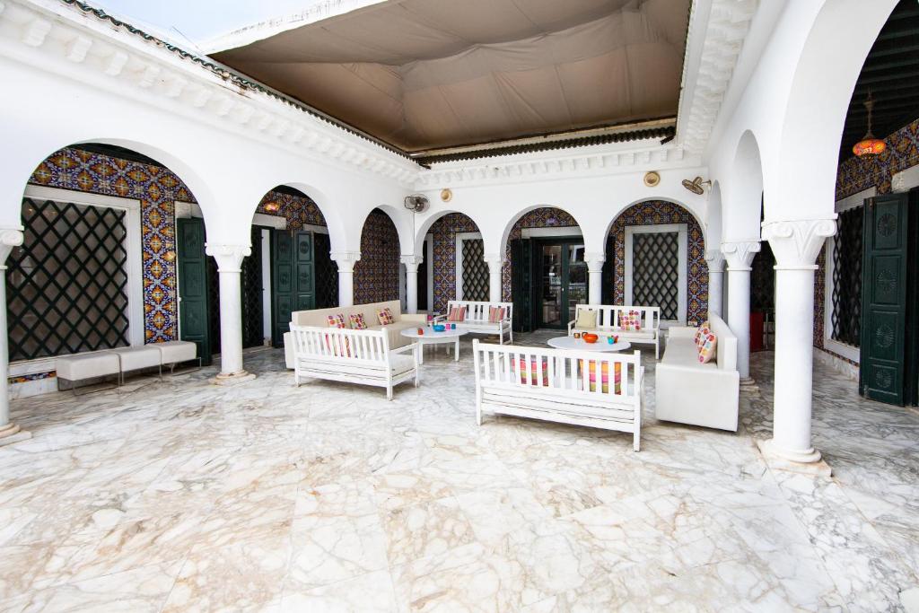Balkón nebo terasa v ubytování Arabesque House