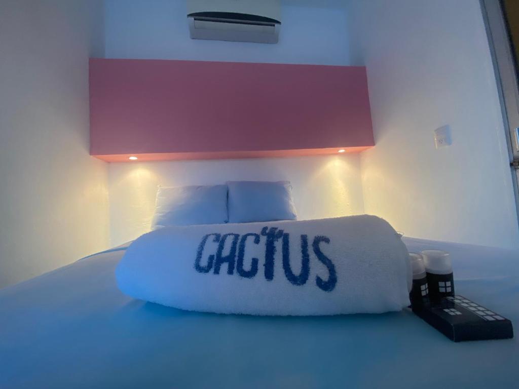 Postel nebo postele na pokoji v ubytování Hotel Casa Cactus HCC