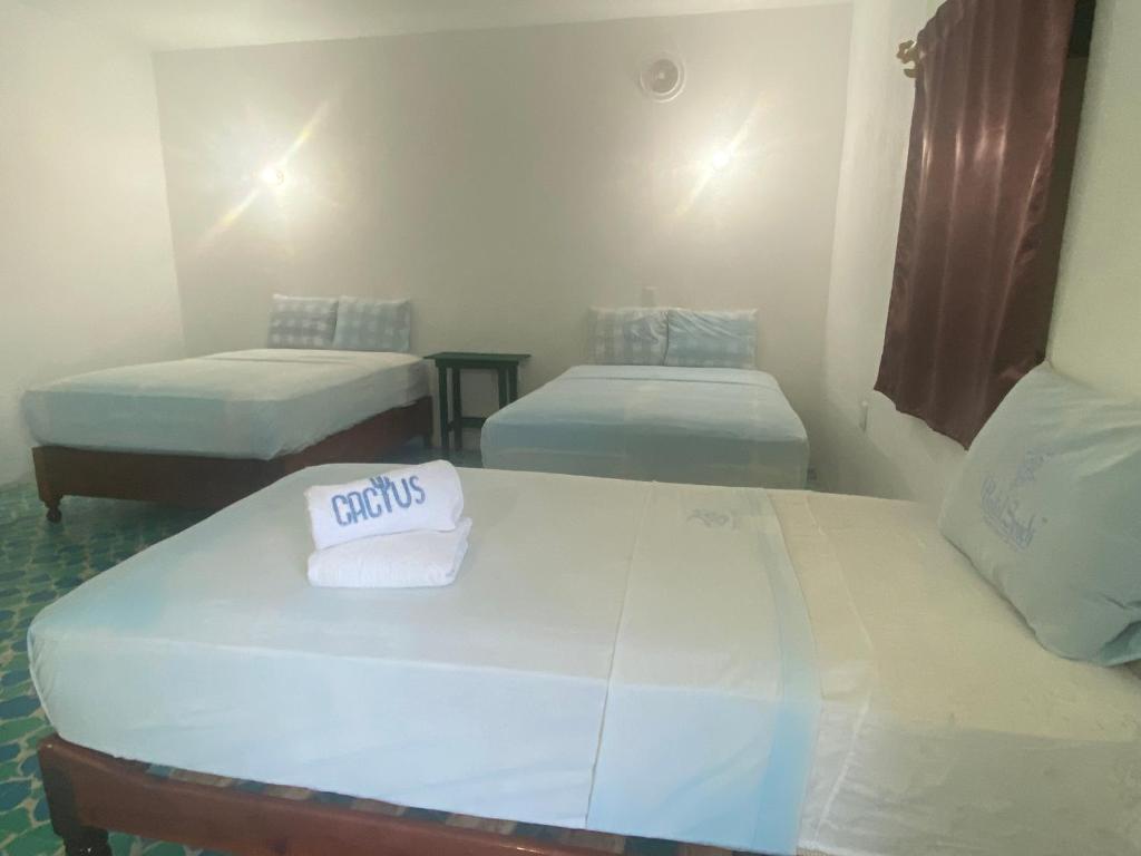 Postel nebo postele na pokoji v ubytování Hotel Casa Cactus HCC