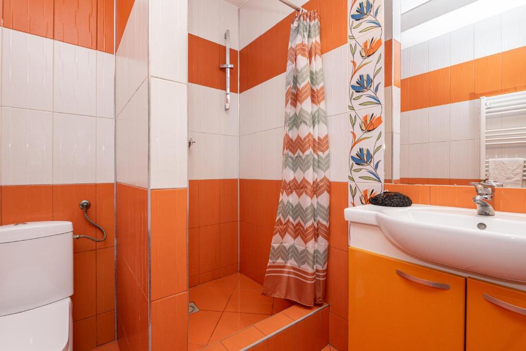 Koupelna v ubytování Hotel ENZO