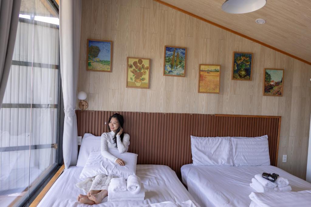 Giường trong phòng chung tại AN PHÚ Home
