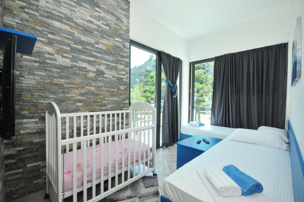 Postel nebo postele na pokoji v ubytování Apartments A Čanj
