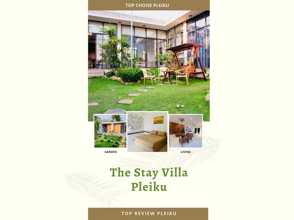 un folleto para la villa pikyu en The Stay Villa Pleiku, en Pleiku
