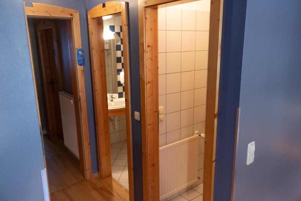 Kúpeľňa v ubytovaní Pension Kärnten