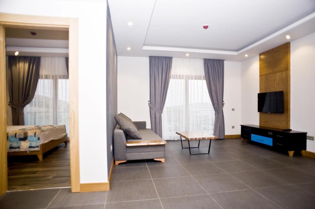 Posezení v ubytování Degirmenburnu Residence
