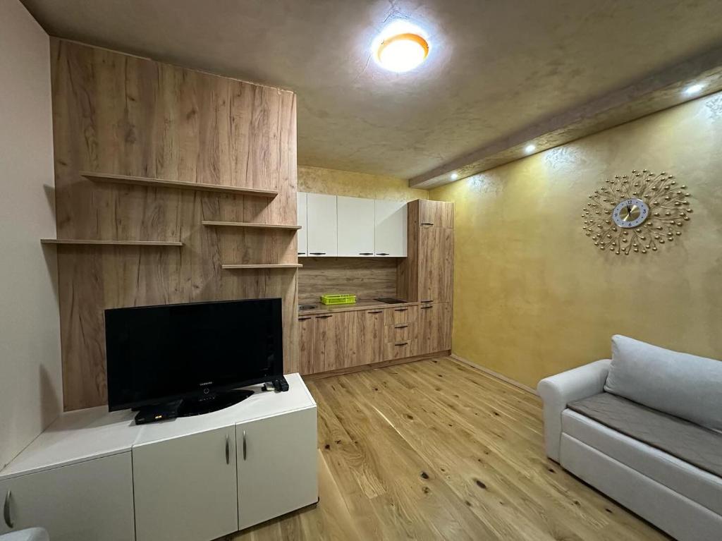 Μια τηλεόραση ή/και κέντρο ψυχαγωγίας στο Lux Apartment Oasis