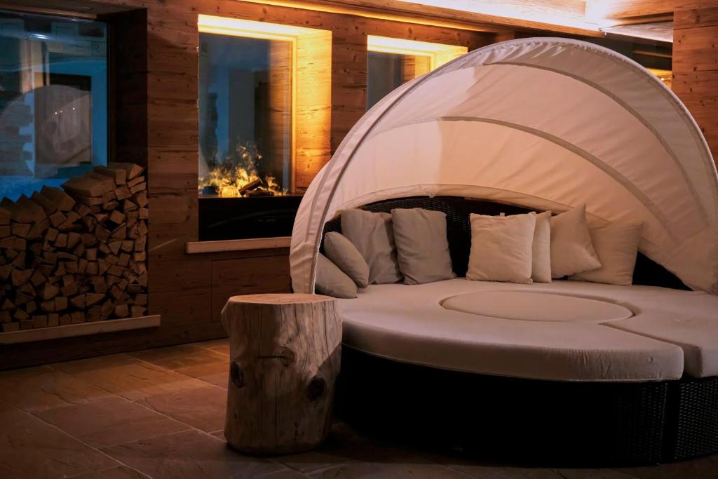 Posezení v ubytování Boutique Hotel e Chalets Salvadori