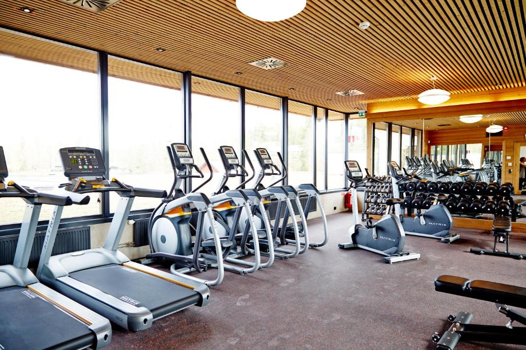 Fitness centrum a/nebo fitness zařízení v ubytování Hooks Herrgård