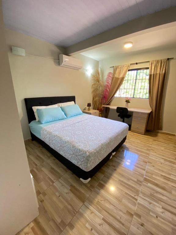 Postel nebo postele na pokoji v ubytování Apartamento entero en Caacupé.