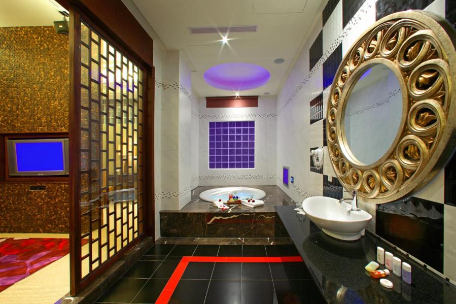 Koupelna v ubytování Amain Boutique Motel - Tucheng 217
