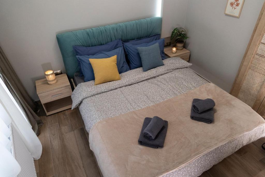 Krevet ili kreveti u jedinici u objektu Evaggelia's Apartment 6 Small Diamont