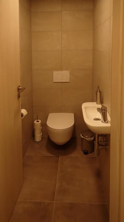 Koupelna v ubytování Apartmány Julinka