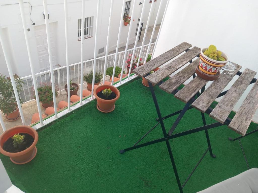 Balkón alebo terasa v ubytovaní Casa Patio Paraíso
