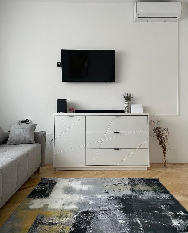 TV a/nebo společenská místnost v ubytování Apartman Noel Knin