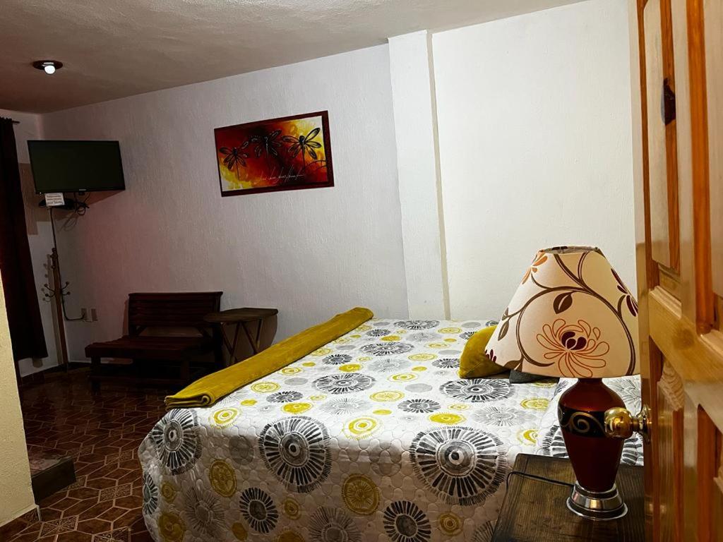 Postel nebo postele na pokoji v ubytování Hotel Huasca Terrazza