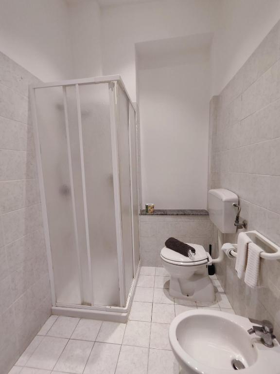 Koupelna v ubytování Hotel Faraglione