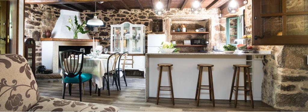 Posezení v ubytování A Casa dos Avós - Vilariño - A Coruña
