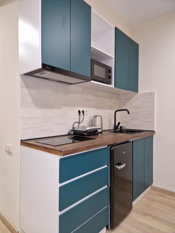 Kuchyň nebo kuchyňský kout v ubytování Cozy House New Gudauri