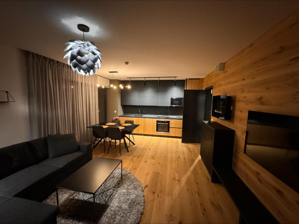 Kuchyň nebo kuchyňský kout v ubytování Apartmány Ski&Bike Siréna