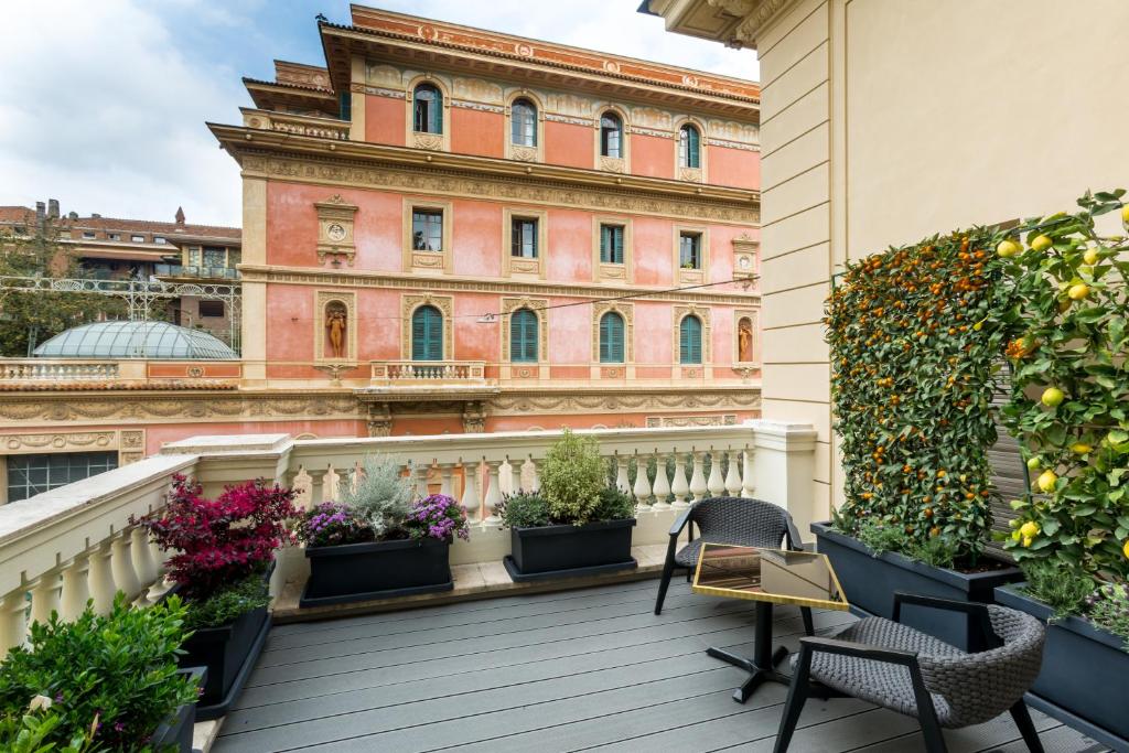 Balkón nebo terasa v ubytování Hotel The Haven Roma