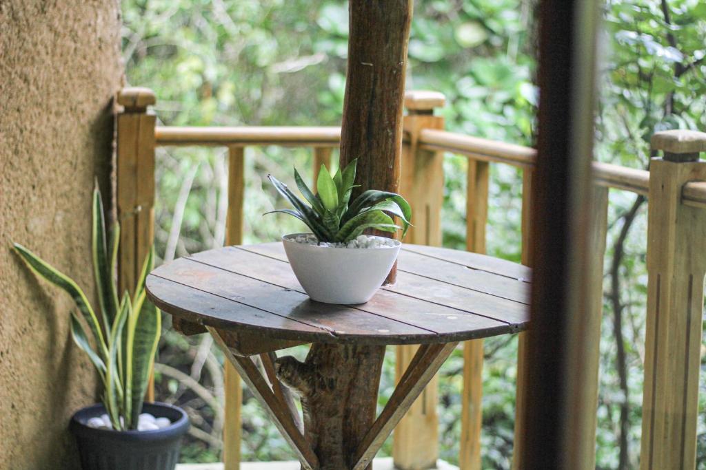 Balkón nebo terasa v ubytování Seasons Four Eco Friendly Treehouse