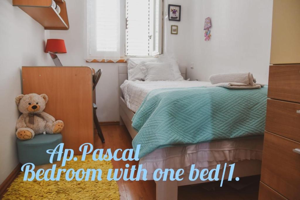 Ένα ή περισσότερα κρεβάτια σε δωμάτιο στο Apartments Marcus & Pascal