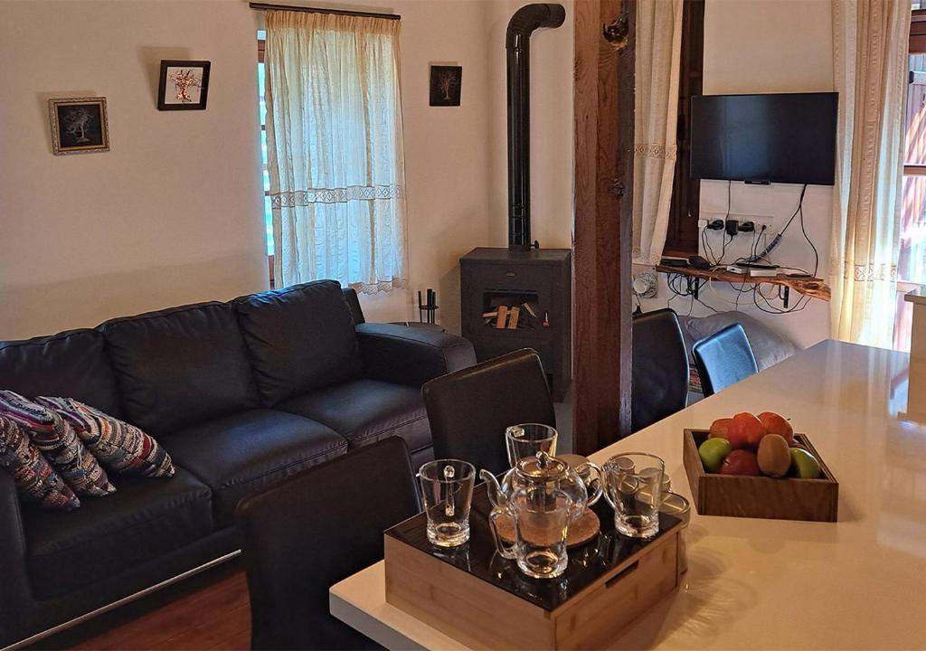 Posezení v ubytování To Apokentro