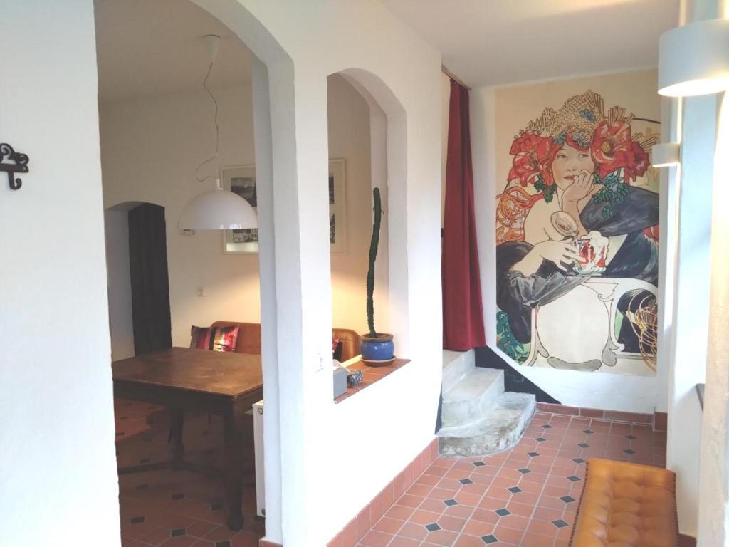 Posezení v ubytování Historisches Haus am Triller