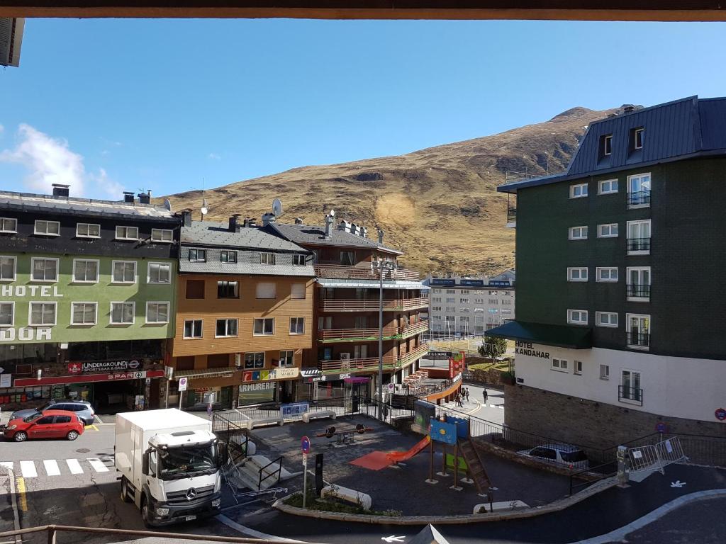 Nespecifikovaný výhled na hory nebo výhled na hory při pohledu z apartmánu