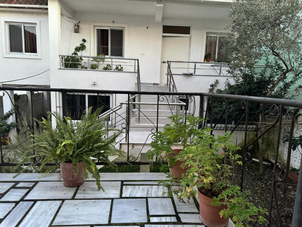 Balkón nebo terasa v ubytování Ibras House
