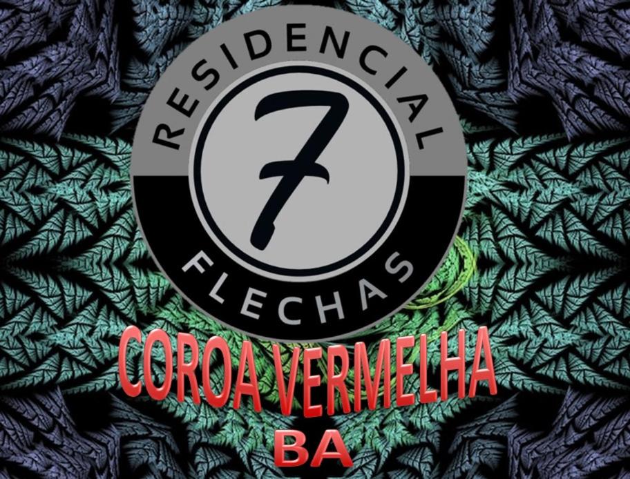 聖克魯斯－卡布拉利亞的住宿－Coroa Vermelha - Residencial 7 Flechas，美国足球联合会可可 ⁇ 酒吧的标志