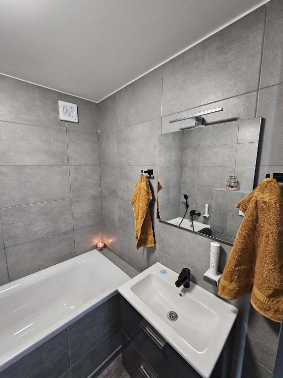 Koupelna v ubytování PauchHuts