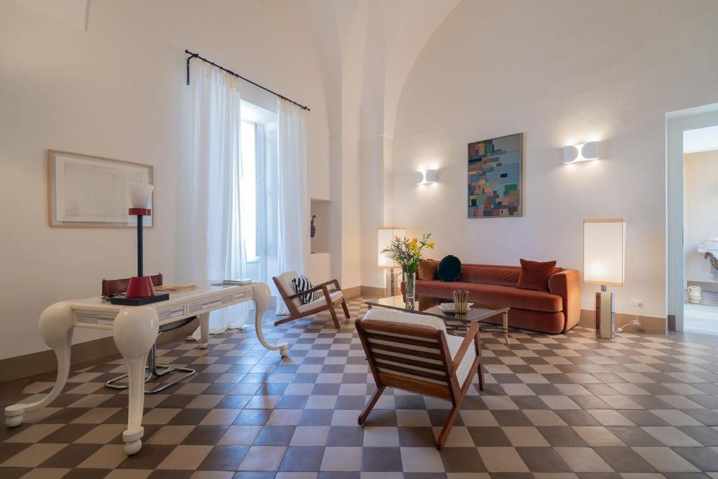 Posezení v ubytování Palazzo Matteo